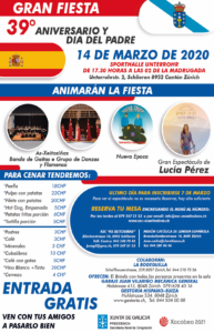 Cancelada la Fiesta del Padre en Schlieren Cancelada la Fiesta del Padre en Schlieren