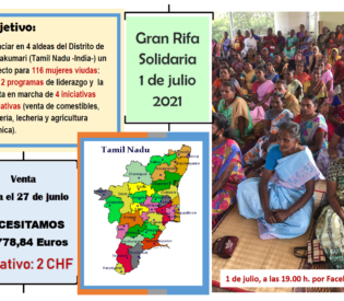 Empoderamiento económico-social de 116 mujeres viudas de 4 aldeas del Distrito de Kanyakumari, Tamil Nadu (India)